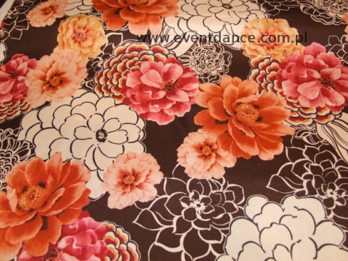 Lycra matowa - Kwiaty