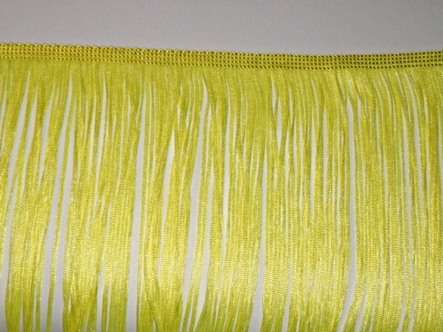 Frędzle tkane - Sassy yellow 33cm