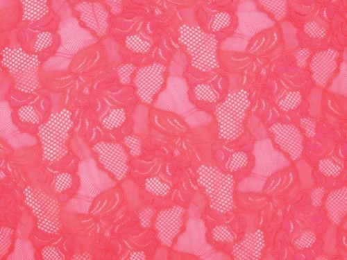 Koronka Floral Cascade - Pink Grapefruit