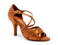 Buty do Tańca Latino | MIA WIDE - TAN SATIN