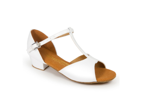 Buty taneczne dla dziewcząt | G1010 - WHITE | Dansport