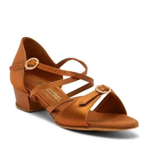 GIRLS NATASHA - TAN SATIN 