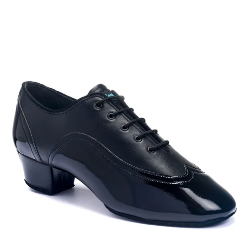 JONES - BLK CALF/BLK PATENT
