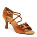 Buty do Tańca Latino | S4014 - TAN SATIN