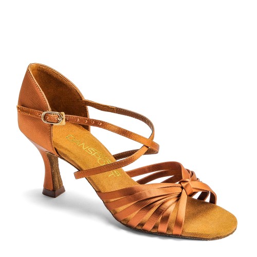 Buty do Tańca Latino | L3006 - Tan Satin