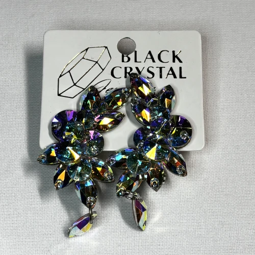 Kolczyki do tańca z cyrkonii - Crystal AB