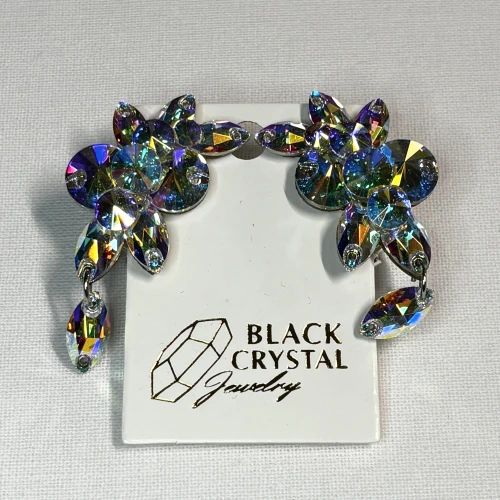 Kolczyki do tańca z cyrkonii - Crystal AB