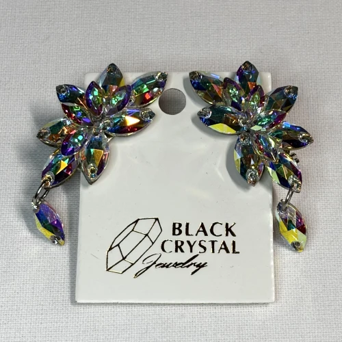 Kolczyki do tańca z cyrkonii - Crystal AB