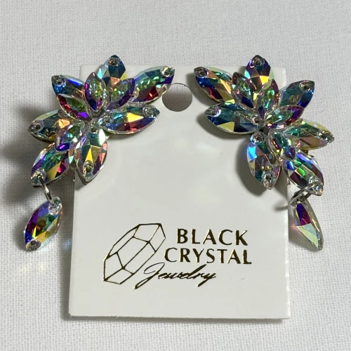 Kolczyki do tańca z cyrkonii - Crystal AB