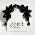 Kolczyki do tańca z cyrkonii - Jet Black