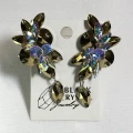 Kolczyki do tańca z cyrkonii - Gold/Crystal AB