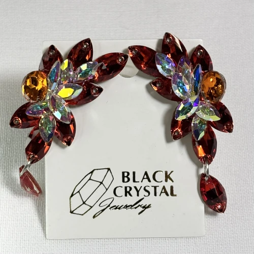 Kolczyki do tańca z cyrkonii - Hyacinth/Crystal AB