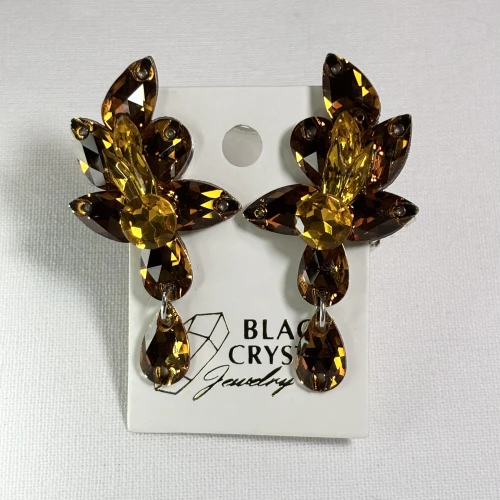 Kolczyki do tańca z cyrkonii - Topaz