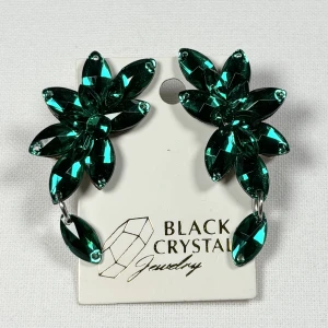 Kolczyki do tańca z cyrkonii - Emerald