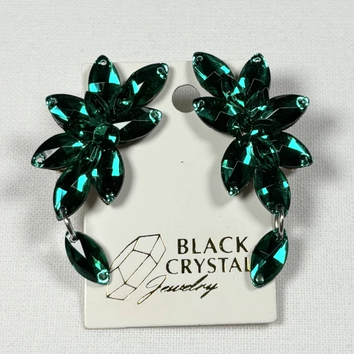 Kolczyki do tańca z cyrkonii - Emerald