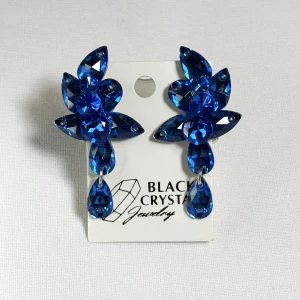 Kolczyki do tańca z cyrkonii - Intensive Blue