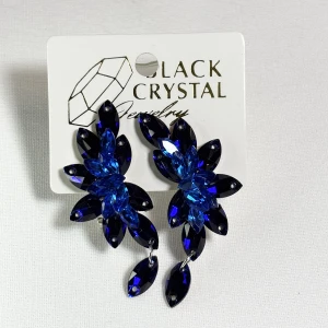 Kolczyki do tańca z cyrkonii - New Sapphire/Intensive Blue