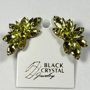 Kolczyki do tańca z cyrkonii - Yellow Citrine/Citrine