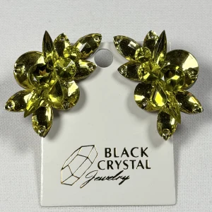 Kolczyki do tańca z cyrkonii - Yellow Citrine/Citrine