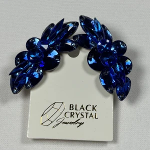 Kolczyki do tańca z cyrkonii - Sapphire/Intensive Blue
