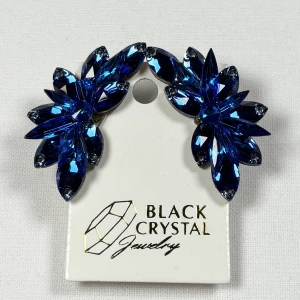 Kolczyki do tańca z cyrkonii - Sapphire/Intensive Blue