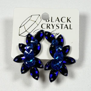 Kolczyki do tańca z cyrkonii - New Sapphire/Intensive Blue