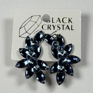 Kolczyki do tańca z cyrkonii - Light Sapphire Darker