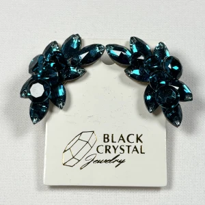 Kolczyki do tańca z cyrkonii - Peacock Blue