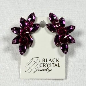 Kolczyki do tańca z cyrkonii - Fuchsia/Hawaiian Pink