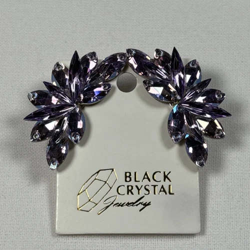 Kolczyki do tańca z cyrkonii - Air Violet Shimmer
