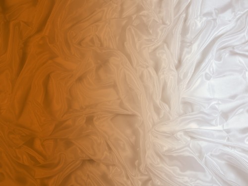 Szyfon satynowy cieniowany - Cappuccino to White