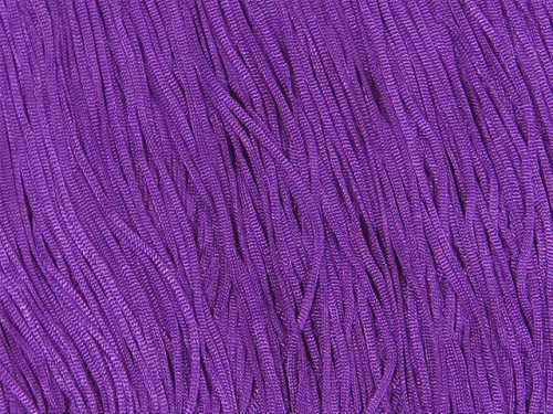 Frędzle tkane - Hot magenta Tactel 15cm