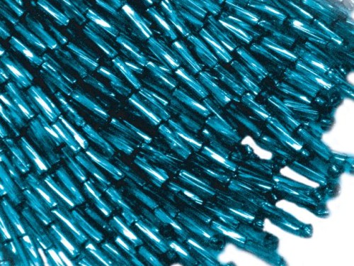 Frędzle z pałeczek - Blue zircon