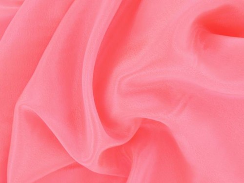 Szyfon satynowy - Flamingo Pink