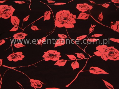 Lycra matowa - Ang.Róża P.Grapefruit/Blk