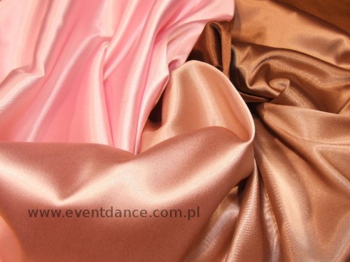 Satyna elastyczna - Cieniowana Chocolate To Baby Pink