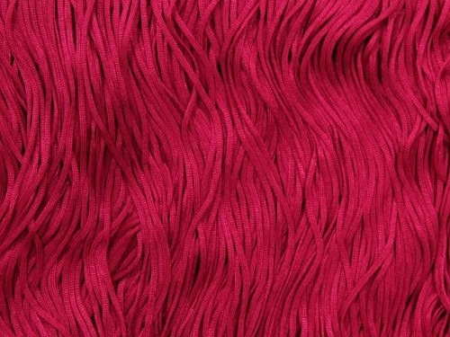 Frędzle tkane - Fuchsia pink Tactel 15cm