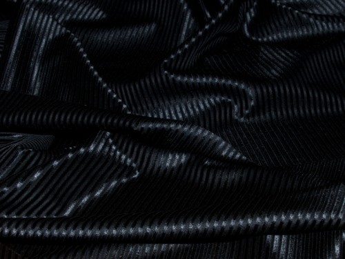 Materiał nierozciągliwy - czarne paseczki