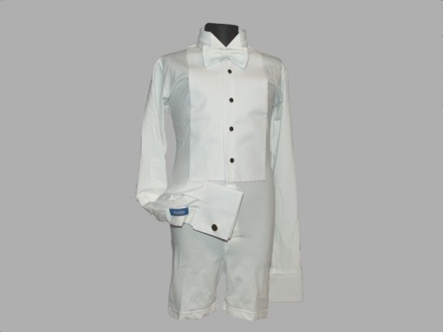 Koszula frakowa elastyczna body Event biało biał