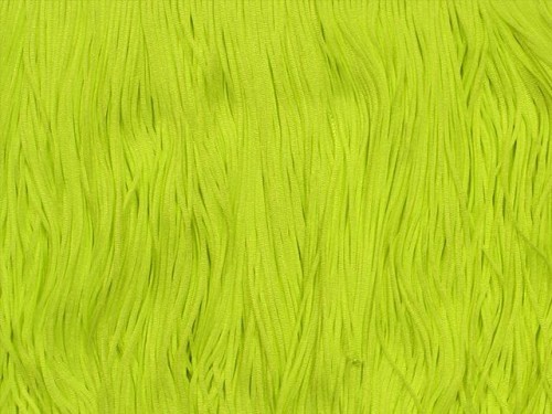 Frędzle tkane - Lime sorbet Tactel 15cm