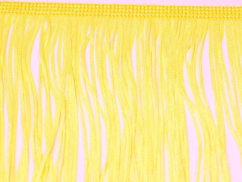 Frędzle tkane - Yellow 33 cm