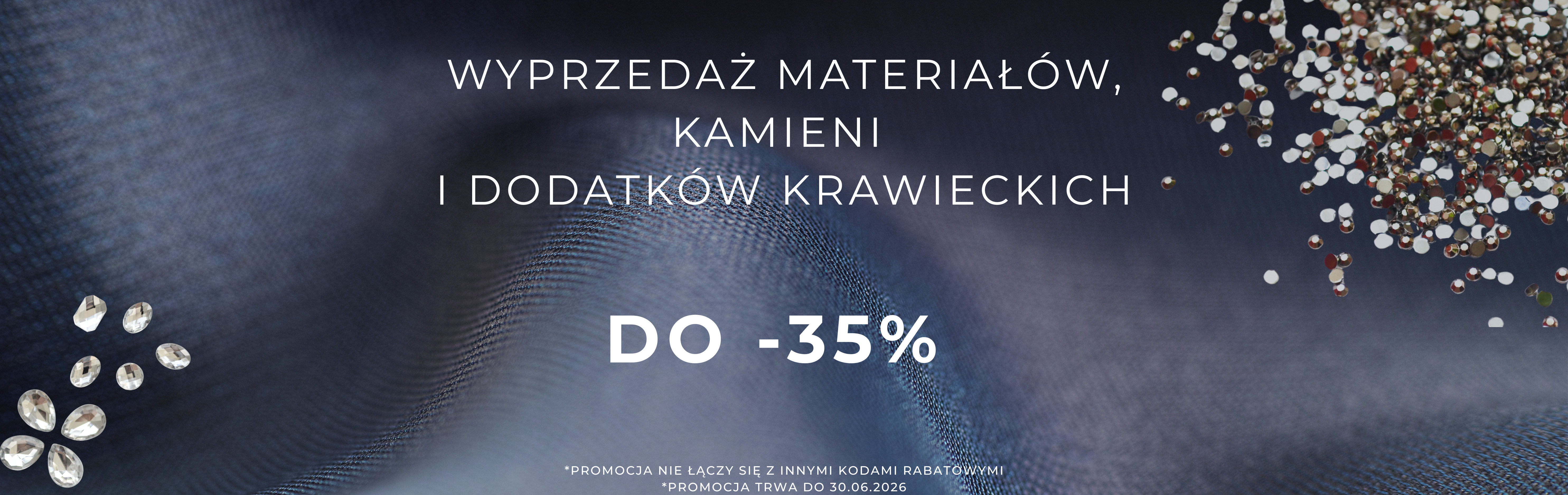 wyprzedaż Materiały/kamienie/dodatki krawieckie